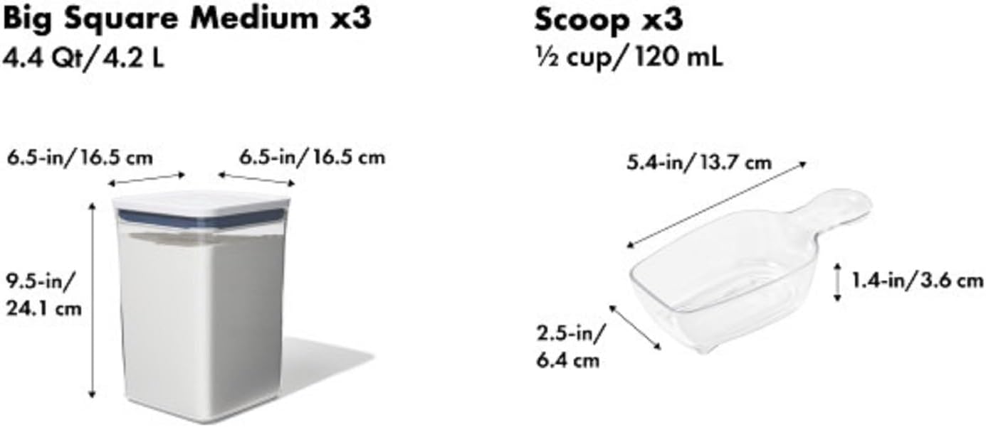 OXO New Good Grips 6-Piece POP Container Bulk Set - Image 8